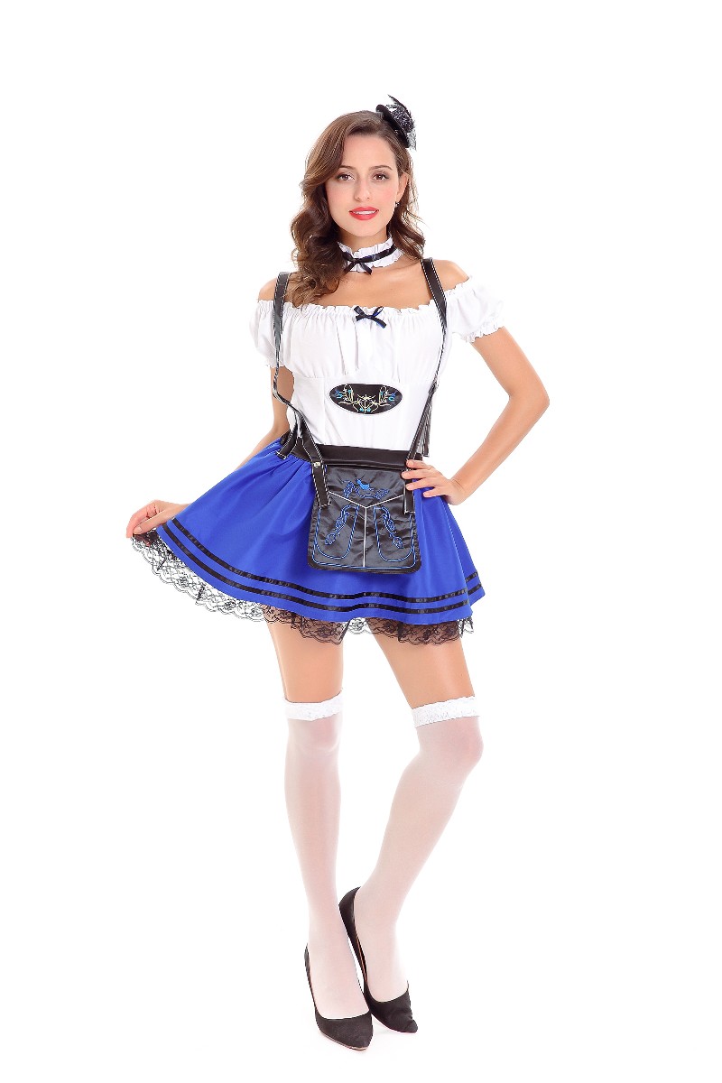 F1801 Carnival Fancy Oktoberfest German Beer Girl Costume